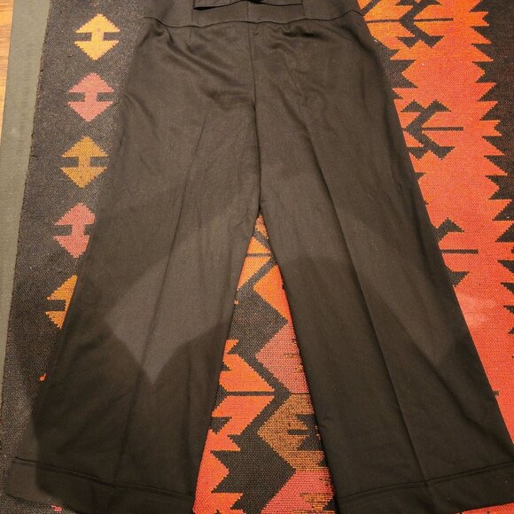 NEW High-Waisted Black Button-Front Trousers By H&M Size 12 - Picture 13 of 15